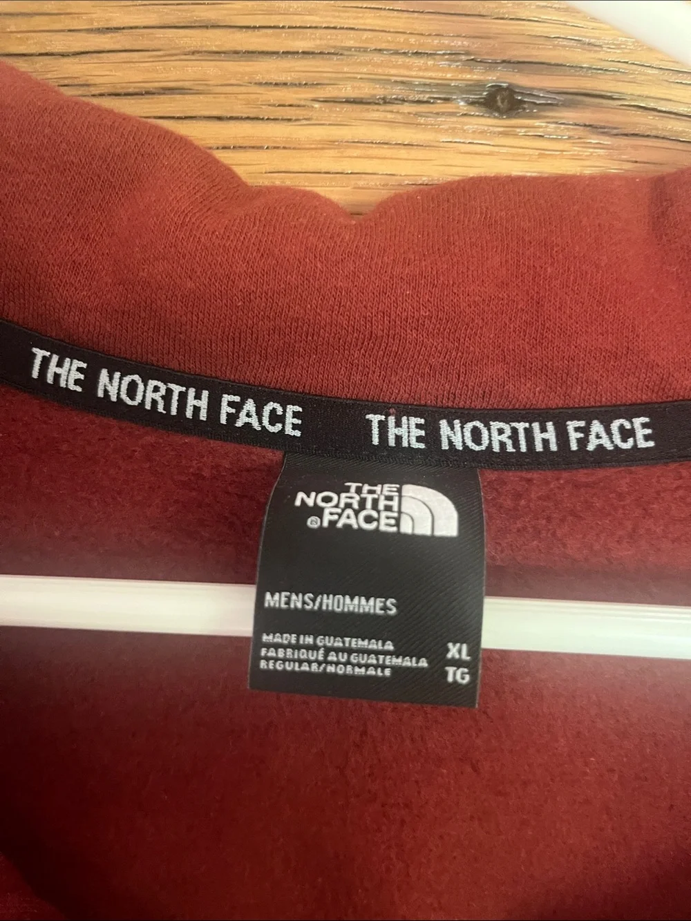 The North Face Men's Crewneck Button-Placket Pullover in Brick Red